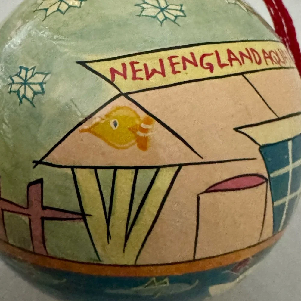Bloomingdales‎ Paper Mache Christmas Ornaments Boston California